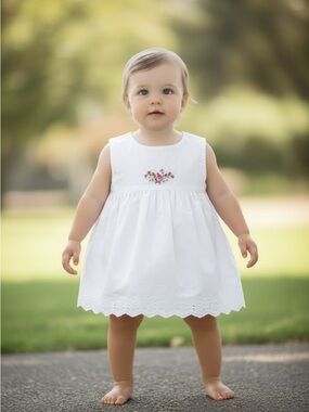 Carters baby eyelet dress top 6m